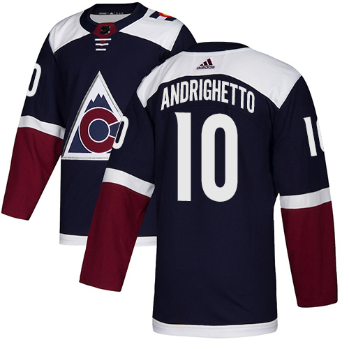 Adidas Avalanche #10 Sven Andrighetto Navy Alternate Authentic Stitched NHL Jersey Adidas Avalanche #10 Sven Andrighetto Navy Alternate Authentic Stitched NHL Jersey