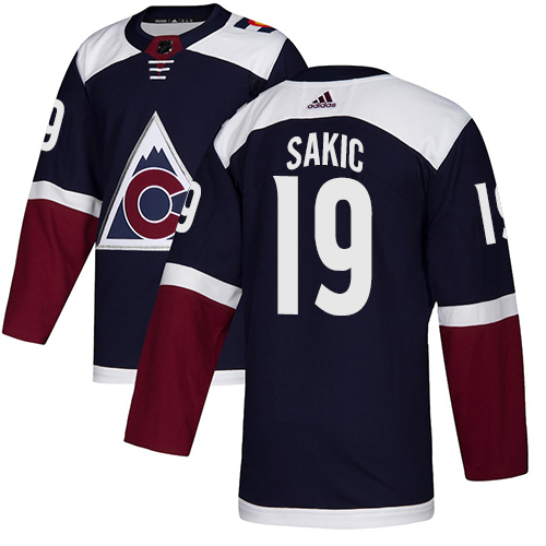 Adidas Avalanche #19 Joe Sakic Navy Alternate Authentic Stitched NHL Jersey Adidas Avalanche #19 Joe Sakic Navy Alternate Authentic Stitched NHL Jersey