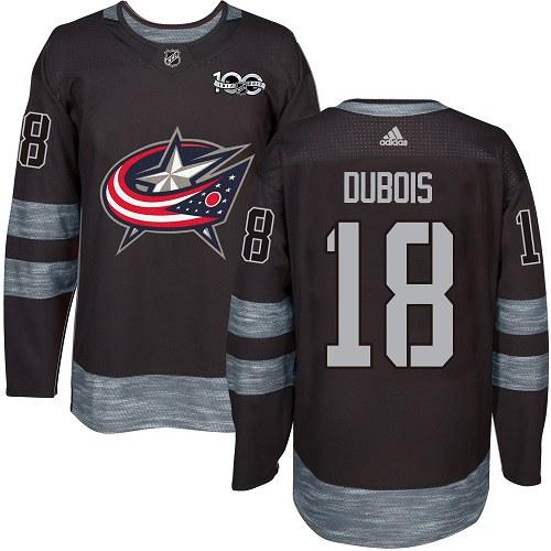Adidas Blue Jackets #18 Pierre-Luc Dubois Black 1917-2017 100th Anniversary Stitched NHL Jersey Adidas Blue Jackets #18 Pierre-Luc Dubois Black 1917-2017 100th Anniversary Stitched NHL Jersey