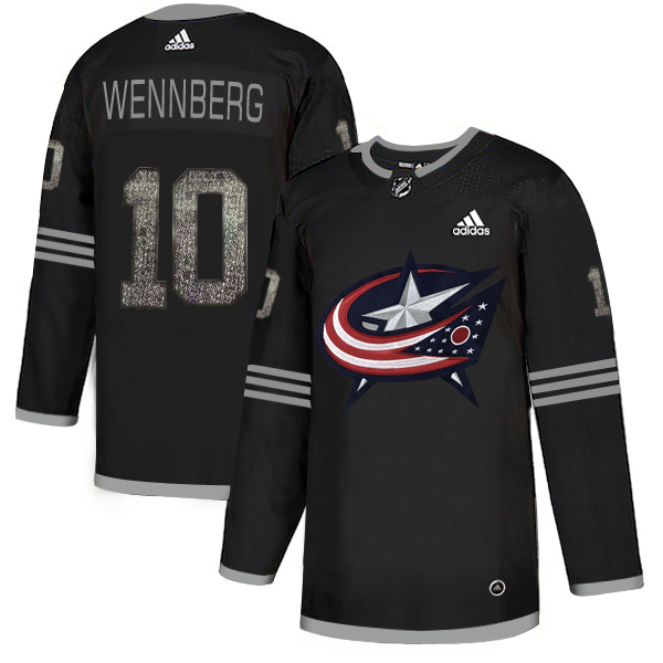 Adidas Blue Jackets #10 Alexander Wennberg Black Authentic Classic Stitched NHL Jersey Adidas Blue Jackets #10 Alexander Wennberg Black Authentic Classic Stitched NHL Jersey