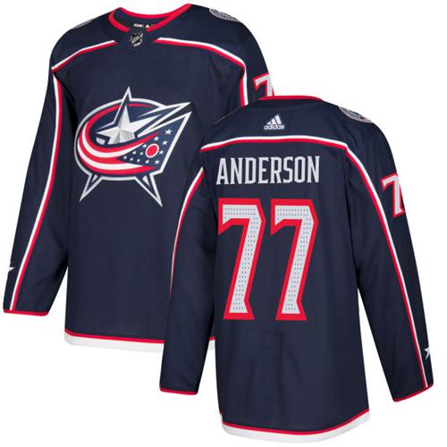 Adidas Blue Jackets #77 Josh Anderson Navy Blue Home Authentic Stitched NHL Jersey Adidas Blue Jackets #77 Josh Anderson Navy Blue Home Authentic Stitched NHL Jersey
