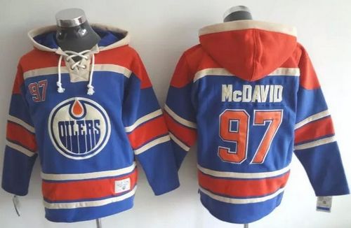 Oilers #97 Connor McDavid Light Blue Sawyer Hooded Sweatshirt Stitched NHL Jersey Oilers #97 Connor McDavid Light Blue Sawyer Hooded Sweatshirt Stitched NHL Jersey