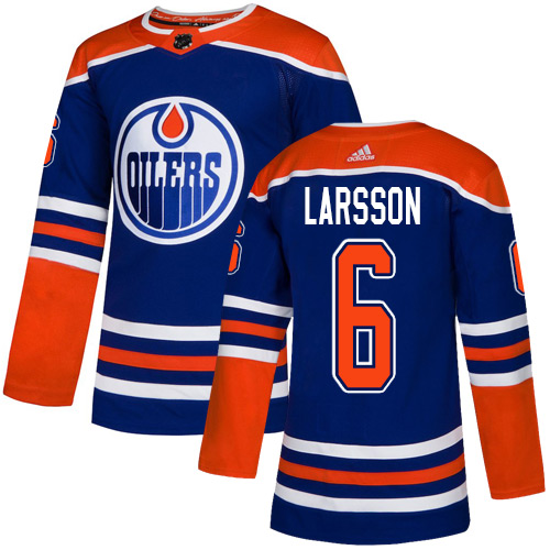 Adidas Oilers #6 Adam Larsson Royal Blue Alternate Authentic Stitched NHL Jersey Adidas Oilers #6 Adam Larsson Royal Blue Alternate Authentic Stitched NHL Jersey