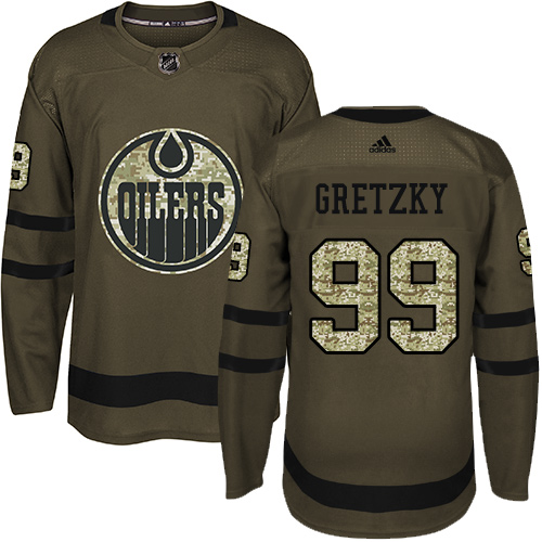 Adidas Oilers #99 Wayne Gretzky Green Salute to Service Stitched NHL Jersey Adidas Oilers #99 Wayne Gretzky Green Salute to Service Stitched NHL Jersey