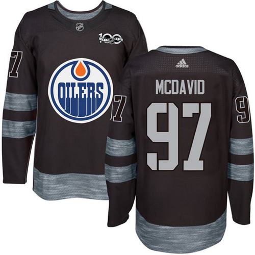 Adidas Oilers #97 Connor McDavid Black 1917-2017 100th Anniversary Stitched NHL Jersey Adidas Oilers #97 Connor McDavid Black 1917-2017 100th Anniversary Stitched NHL Jersey