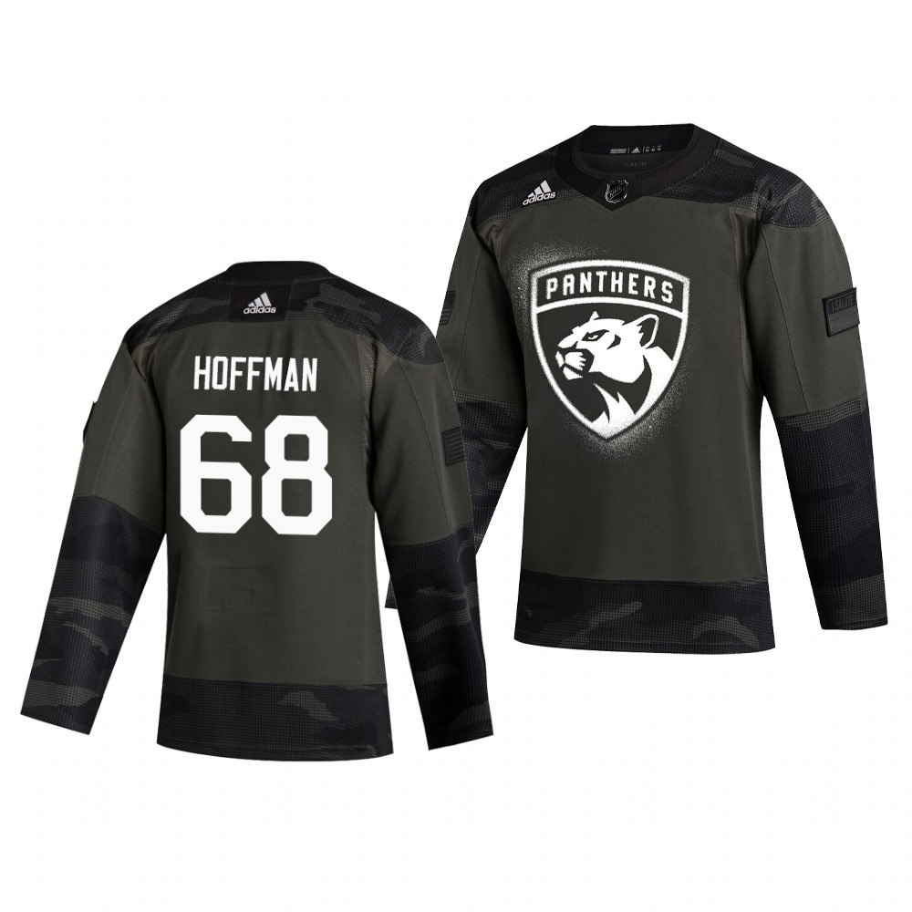 Florida Panthers #68 Mike Hoffman Adidas 2019 Veterans Day Men's Authentic Practice NHL Jersey Camo Florida Panthers #68 Mike Hoffman Adidas 2019 Veterans Day Men's Authentic Practice NHL Jersey Camo