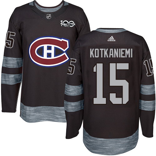 Adidas Canadiens #15 Jesperi Kotkaniemi Black 1917-2017 100th Anniversary Stitched NHL Jersey Adidas Canadiens #15 Jesperi Kotkaniemi Black 1917-2017 100th Anniversary Stitched NHL Jersey