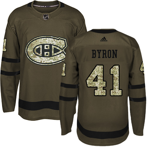 Adidas Canadiens #41 Paul Byron Green Salute to Service Stitched NHL Jersey Adidas Canadiens #41 Paul Byron Green Salute to Service Stitched NHL Jersey