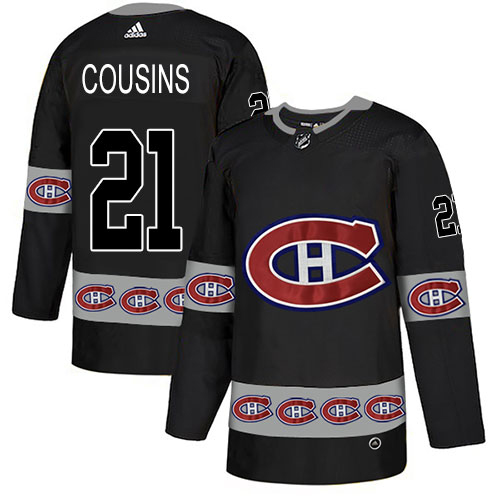 Adidas Canadiens #21 Nick Cousins Black Authentic Team Logo Fashion Stitched NHL Jersey Adidas Canadiens #21 Nick Cousins Black Authentic Team Logo Fashion Stitched NHL Jersey
