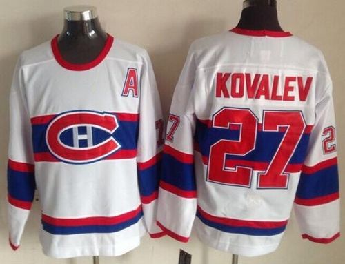 Canadiens #27 Alexei Kovalev White CCM Throwback Stitched NHL Jersey Canadiens #27 Alexei Kovalev White CCM Throwback Stitched NHL Jersey