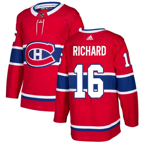 Adidas Canadiens #16 Henri Richard Red Home Authentic Stitched NHL Jersey Adidas Canadiens #16 Henri Richard Red Home Authentic Stitched NHL Jersey