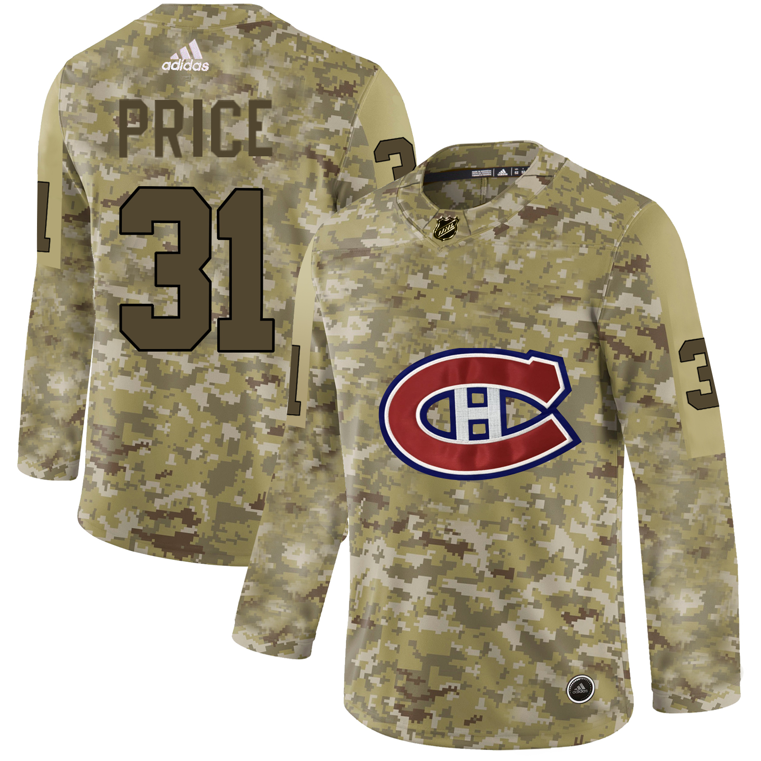 Adidas Canadiens #31 Carey Price Camo Authentic Stitched NHL Jersey Adidas Canadiens #31 Carey Price Camo Authentic Stitched NHL Jersey