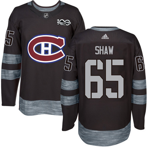 Adidas Canadiens #65 Andrew Shaw Black 1917-2017 100th Anniversary Stitched NHL Jersey Adidas Canadiens #65 Andrew Shaw Black 1917-2017 100th Anniversary Stitched NHL Jersey
