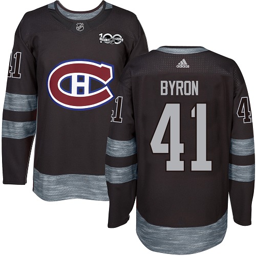 Adidas Canadiens #41 Paul Byron Black 1917-2017 100th Anniversary Stitched NHL Jersey Adidas Canadiens #41 Paul Byron Black 1917-2017 100th Anniversary Stitched NHL Jersey