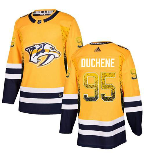 Adidas Predators #95 Matt Duchene Yellow Home Authentic Drift Fashion Stitched NHL Jersey Adidas Predators #95 Matt Duchene Yellow Home Authentic Drift Fashion Stitched NHL Jersey