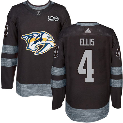 Adidas Predators #4 Ryan Ellis Black 1917-2017 100th Anniversary Stitched NHL Jersey Adidas Predators #4 Ryan Ellis Black 1917-2017 100th Anniversary Stitched NHL Jersey