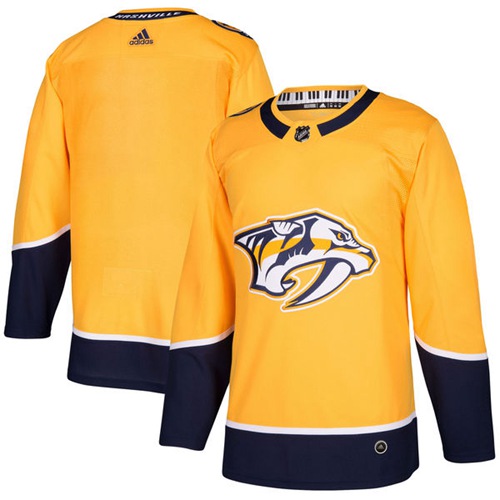 Adidas Predators Blank Yellow Home Authentic Stitched NHL Jersey Adidas Predators Blank Yellow Home Authentic Stitched NHL Jersey