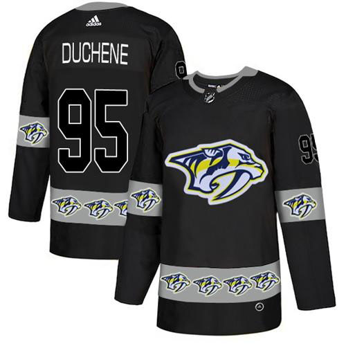 Adidas Predators #95 Matt Duchene Black Authentic Team Logo Fashion Stitched NHL Jersey Adidas Predators #95 Matt Duchene Black Authentic Team Logo Fashion Stitched NHL Jersey