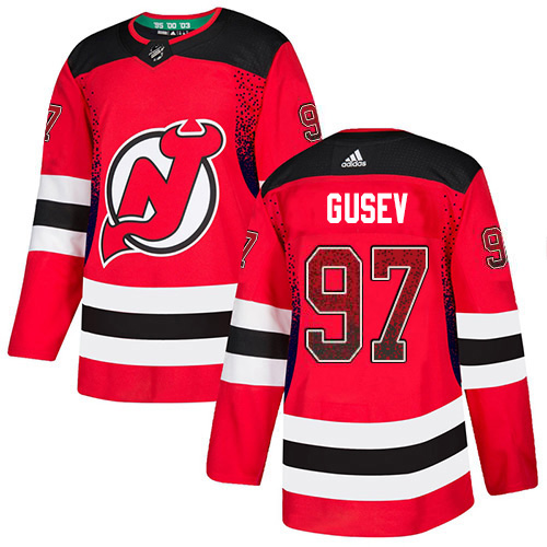 Adidas Devils #97 Nikita Gusev Red Home Authentic Drift Fashion Stitched NHL Jersey Adidas Devils #97 Nikita Gusev Red Home Authentic Drift Fashion Stitched NHL Jersey
