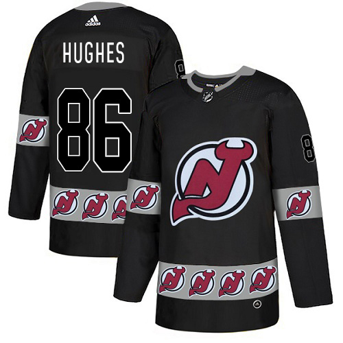 Adidas Devils #86 Jack Hughes Black Authentic Team Logo Fashion Stitched NHL Jersey Adidas Devils #86 Jack Hughes Black Authentic Team Logo Fashion Stitched NHL Jersey
