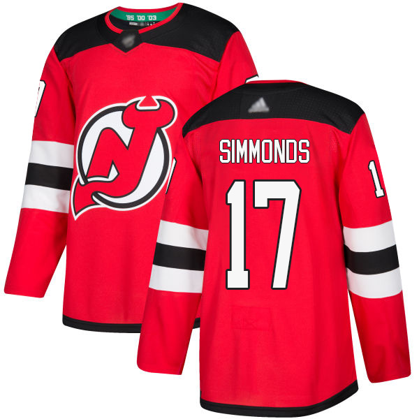 Adidas Devils #17 Wayne Simmonds Red Home Authentic Stitched NHL Jersey Adidas Devils #17 Wayne Simmonds Red Home Authentic Stitched NHL Jersey
