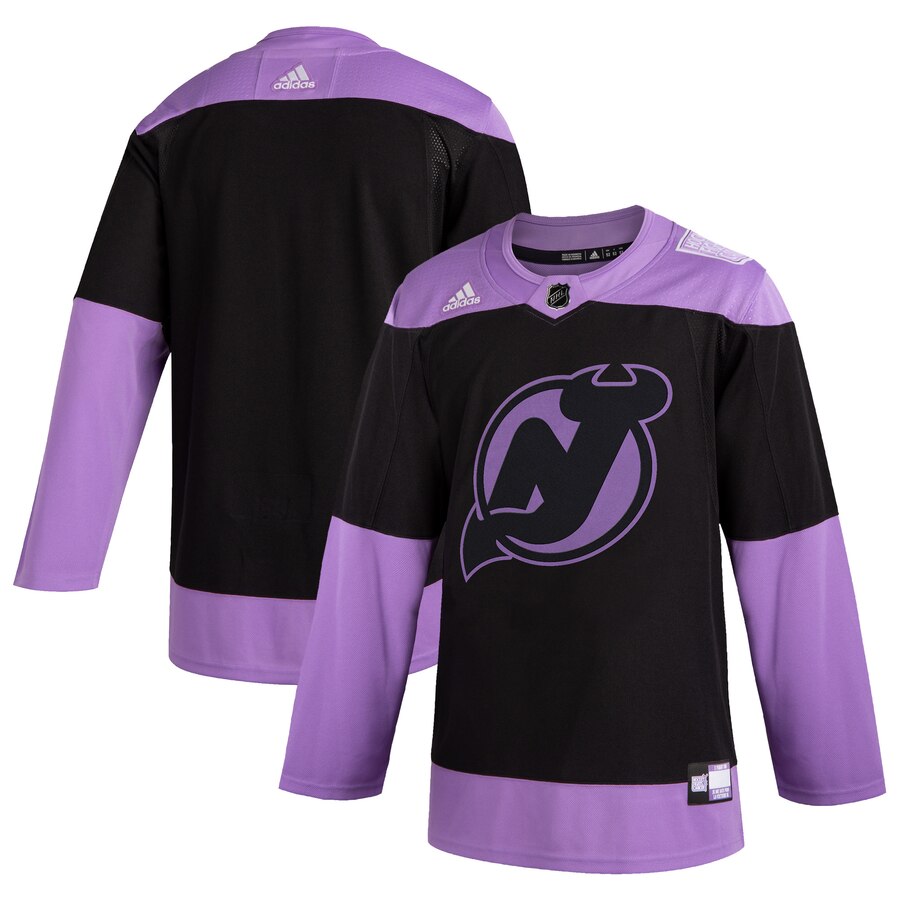 New Jersey Devils Adidas Hockey Fights Cancer Practice Jersey Black New Jersey Devils Adidas Hockey Fights Cancer Practice Jersey Black