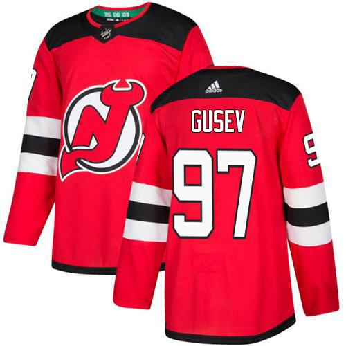 Adidas Devils #97 Nikita Gusev Red Home Authentic Stitched NHL Jersey Adidas Devils #97 Nikita Gusev Red Home Authentic Stitched NHL Jersey