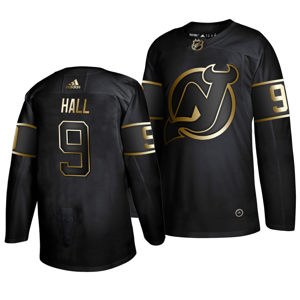 Adidas Devils #9 Taylor Hall Men's 2019 Black Golden Edition Authentic Stitched NHL Jersey Adidas Devils #9 Taylor Hall Men's 2019 Black Golden Edition Authentic Stitched NHL Jersey