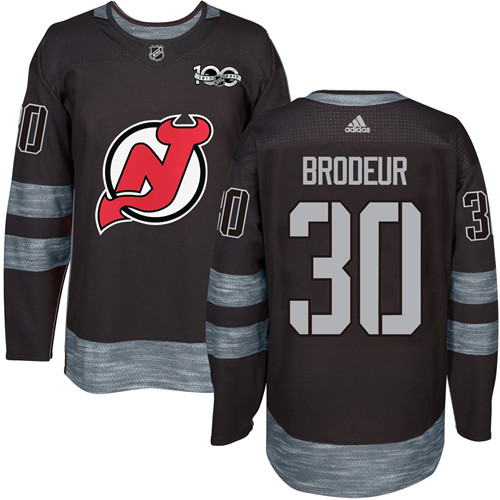 Adidas Devils #30 Martin Brodeur Black 1917-2017 100th Anniversary Stitched NHL Jersey Adidas Devils #30 Martin Brodeur Black 1917-2017 100th Anniversary Stitched NHL Jersey