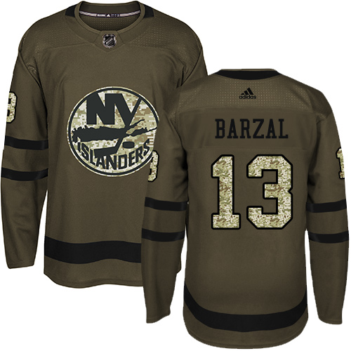 Adidas Islanders #13 Mathew Barzal Green Salute to Service Stitched NHL Jersey Adidas Islanders #13 Mathew Barzal Green Salute to Service Stitched NHL Jersey