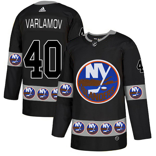 Adidas Islanders #40 Semyon Varlamov Black Authentic Team Logo Fashion Stitched NHL Jersey Adidas Islanders #40 Semyon Varlamov Black Authentic Team Logo Fashion Stitched NHL Jersey