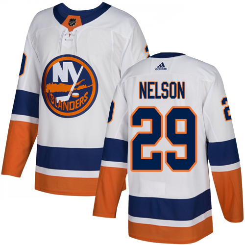 Adidas Islanders #29 Brock Nelson White Road Authentic Stitched NHL Jersey Adidas Islanders #29 Brock Nelson White Road Authentic Stitched NHL Jersey