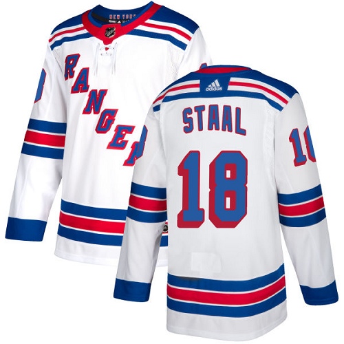 Adidas Rangers #18 Marc Staal White Away Authentic Stitched NHL Jersey Adidas Rangers #18 Marc Staal White Away Authentic Stitched NHL Jersey