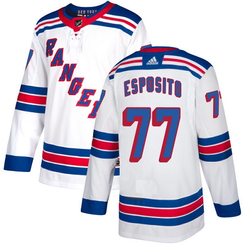 Adidas Rangers #77 Phil Esposito White Away Authentic Stitched NHL Jersey Adidas Rangers #77 Phil Esposito White Away Authentic Stitched NHL Jersey