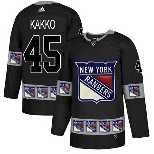 Adidas Rangers #45 Kappo Kakko Black Authentic Team Logo Fashion Stitched NHL Jersey Adidas Rangers #45 Kappo Kakko Black Authentic Team Logo Fashion Stitched NHL Jersey