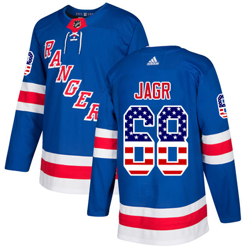 Adidas Rangers #68 Jaromir Jagr Royal Blue Home Authentic USA Flag Stitched NHL Jersey Adidas Rangers #68 Jaromir Jagr Royal Blue Home Authentic USA Flag Stitched NHL Jersey