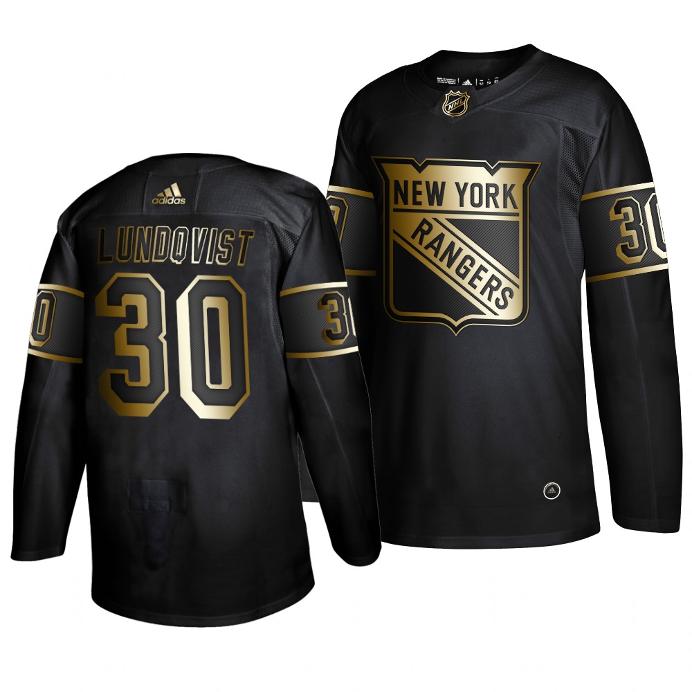 Adidas Rangers #30 Henrik Lundqvist Men's 2019 Black Golden Edition Authentic Stitched NHL Jersey Adidas Rangers #30 Henrik Lundqvist Men's 2019 Black Golden Edition Authentic Stitched NHL Jersey