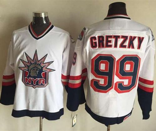 Rangers #99 Wayne Gretzky White CCM Statue of Liberty Stitched NHL Jersey Rangers #99 Wayne Gretzky White CCM Statue of Liberty Stitched NHL Jersey