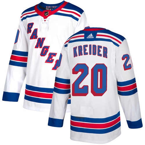 Adidas Rangers #20 Chris Kreider White Road Authentic Stitched NHL Jersey Adidas Rangers #20 Chris Kreider White Road Authentic Stitched NHL Jersey