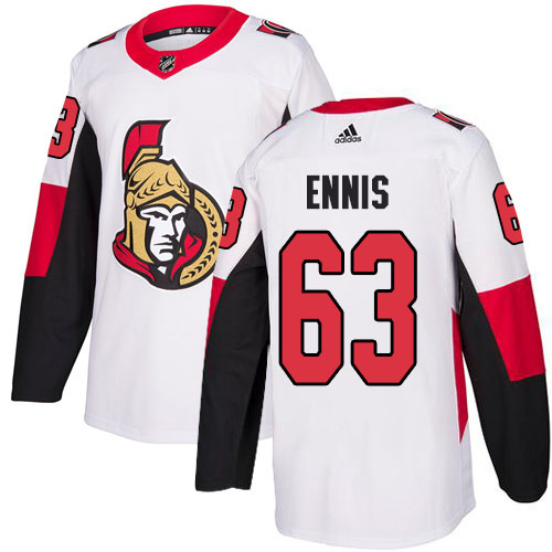 Adidas Senators #63 Tyler Ennis White Road Authentic Stitched NHL Jersey Adidas Senators #63 Tyler Ennis White Road Authentic Stitched NHL Jersey