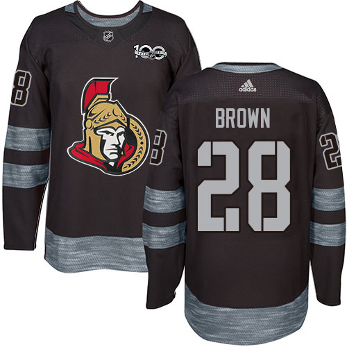 Adidas Senators #28 Connor Brown Black 1917-2017 100th Anniversary Stitched NHL Jersey Adidas Senators #28 Connor Brown Black 1917-2017 100th Anniversary Stitched NHL Jersey