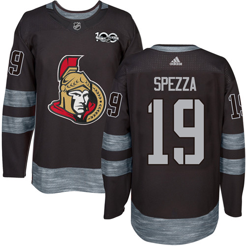 Adidas Senators #19 Jason Spezza Black 1917-2017 100th Anniversary Stitched NHL Jersey Adidas Senators #19 Jason Spezza Black 1917-2017 100th Anniversary Stitched NHL Jersey