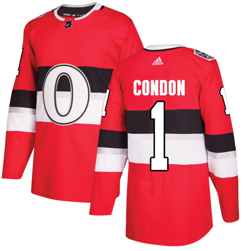Adidas Senators #1 Mike Condon Red Authentic 2017 100 Classic Stitched NHL Jersey Adidas Senators #1 Mike Condon Red Authentic 2017 100 Classic Stitched NHL Jersey