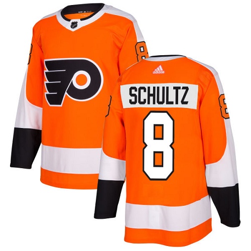 Adidas Flyers #8 Dave Schultz Orange Home Authentic Stitched NHL Jersey Adidas Flyers #8 Dave Schultz Orange Home Authentic Stitched NHL Jersey