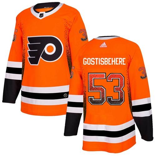 Adidas Flyers #53 Shayne Gostisbehere Orange Home Authentic Drift Fashion Stitched NHL Jersey Adidas Flyers #53 Shayne Gostisbehere Orange Home Authentic Drift Fashion Stitched NHL Jersey