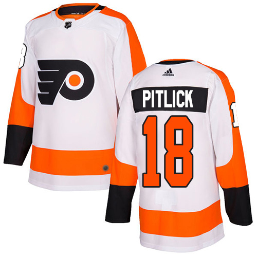 Adidas Flyers #18 Tyler Pitlick White Road Authentic Stitched NHL Jersey Adidas Flyers #18 Tyler Pitlick White Road Authentic Stitched NHL Jersey