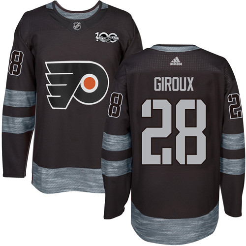 Adidas Flyers #28 Claude Giroux Black 1917-2017 100th Anniversary Stitched NHL Jersey Adidas Flyers #28 Claude Giroux Black 1917-2017 100th Anniversary Stitched NHL Jersey