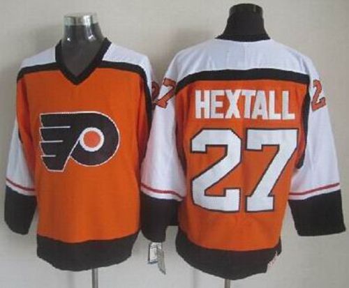 Flyers #27 Ron Hextall Orange CCM Throwback Stitched NHL Jersey Flyers #27 Ron Hextall Orange CCM Throwback Stitched NHL Jersey