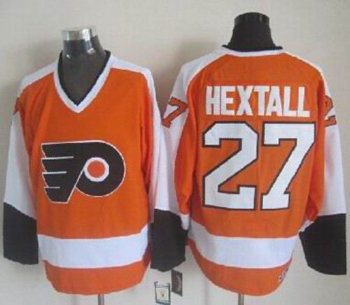 Flyers #27 Ron Hextall Orange/White CCM Throwback Stitched NHL Jersey Flyers #27 Ron Hextall Orange/White CCM Throwback Stitched NHL Jersey