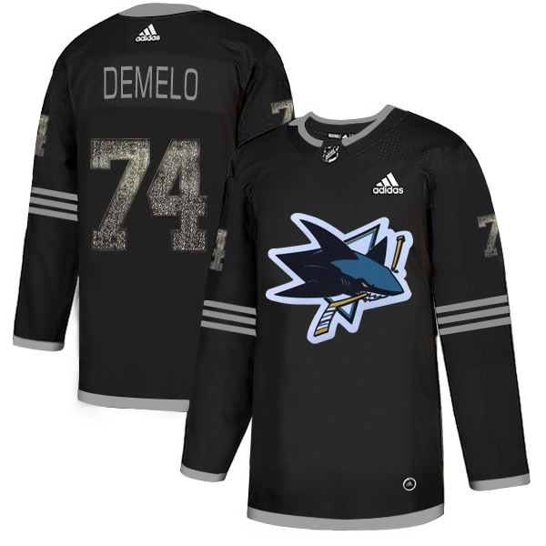 Adidas Sharks #74 Dylan DeMelo Black Authentic Classic Stitched NHL Jersey Adidas Sharks #74 Dylan DeMelo Black Authentic Classic Stitched NHL Jersey